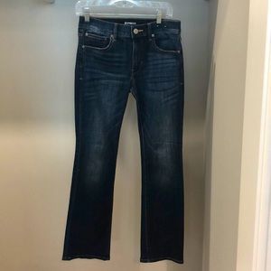Express Barely Boot sz 4 S dark wash